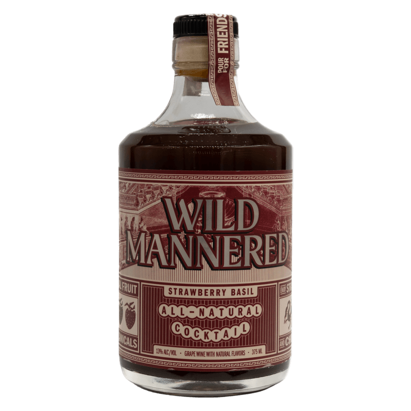 Wild Mannered Strawberry Basil Cocktail 375ml
