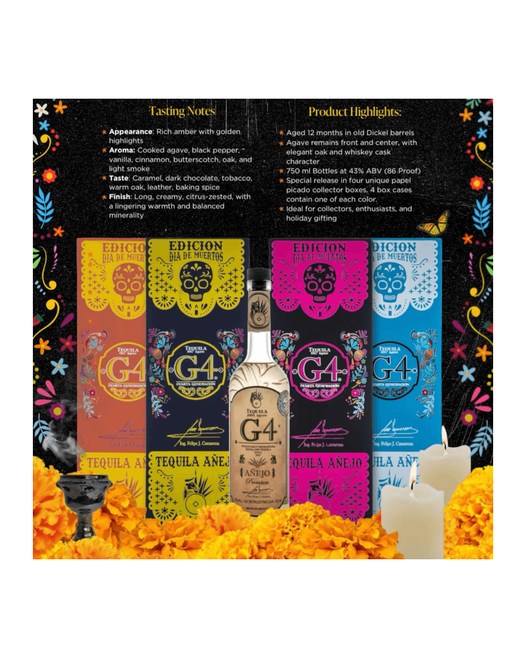 G4 Anejo De Madera De Muertos 750ML
